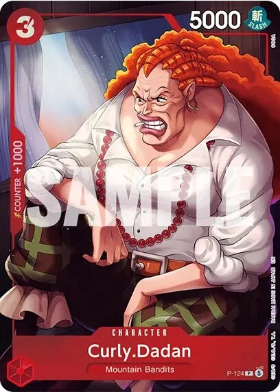 Carte One Piece anglaise P-124 Curly.Dadan