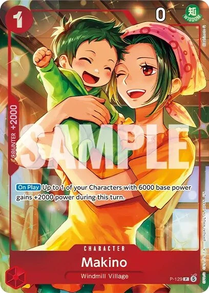 Carte One Piece anglaise P-129 Makino