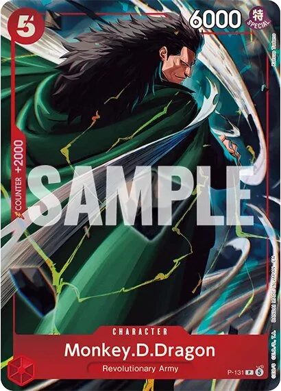 Carte One Piece anglaise P-131 Monkey.D.Dragon