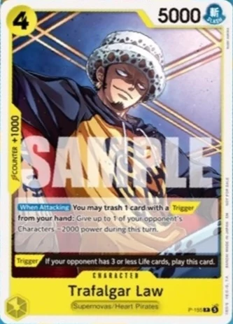 Carte One Piece anglaise P-155 Trafalgar Law