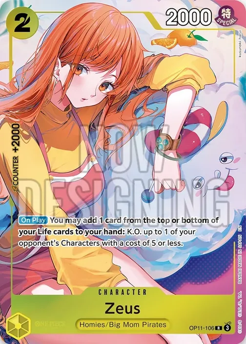 Carte One Piece anglaise OP11-106 Zeus
