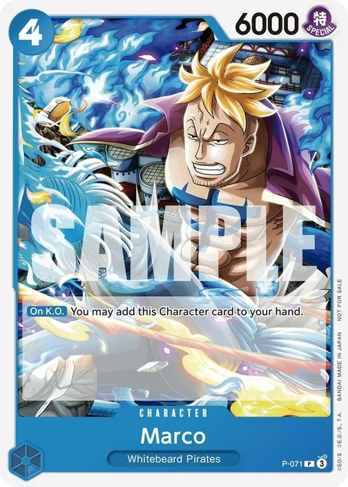Carte One Piece anglaise P-071 Marco