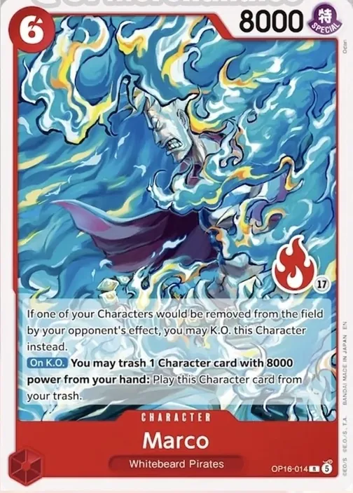 Carte One Piece anglaise OP16-014 Marco