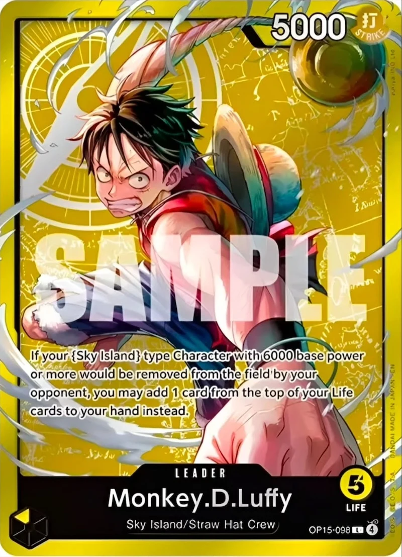 Carte One Piece anglaise Monkey.D.Luffy OP15-098 L