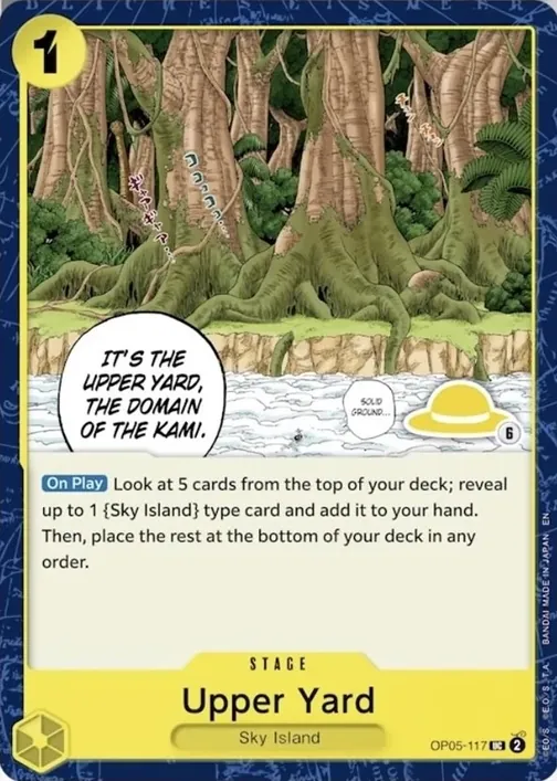 Carte One Piece anglaise OP05-117 Upper Yard