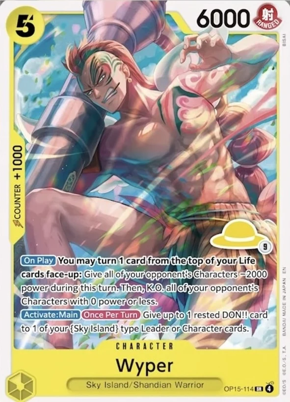 Carte One Piece anglaise Wyper OP15-114 SR
