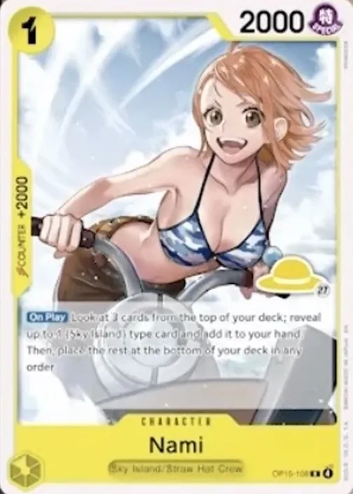 Carte One Piece anglaise OP15-108 Nami