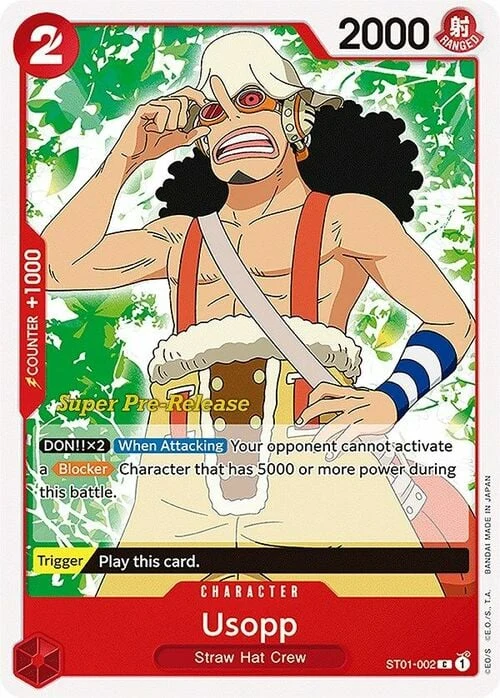 Carte One Piece anglaise ST01-002 Usopp