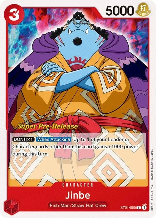 Carte One Piece anglaise ST01-005 Jinbe