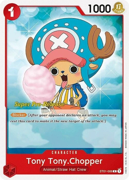 Carte One Piece anglaise ST01-006 Tony Tony.Chopper