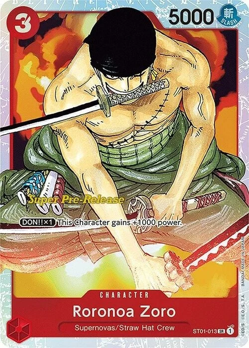 Carte One Piece anglaise ST01-013 Roronoa Zoro