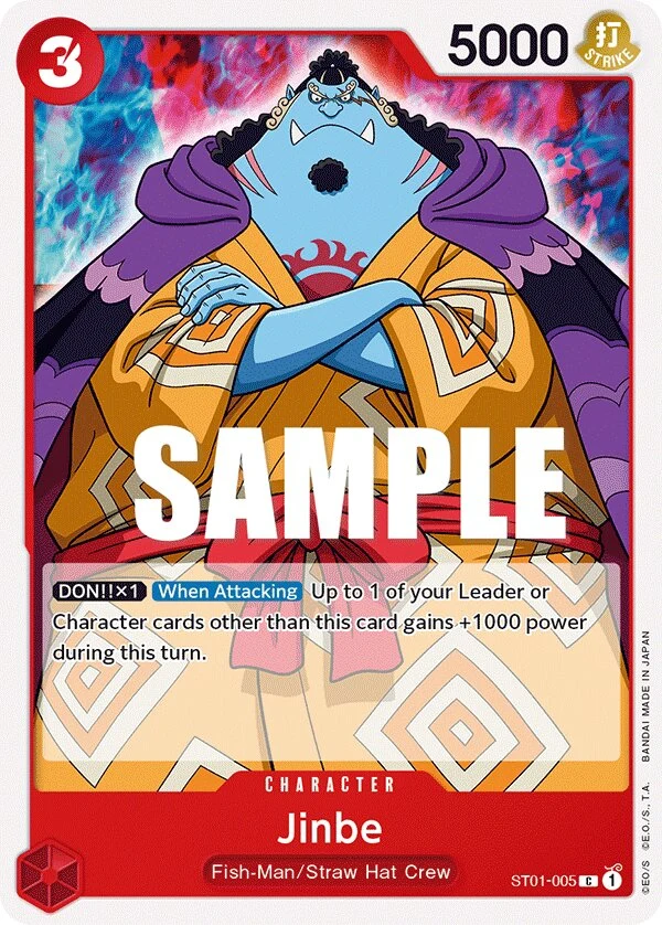 Carte One Piece anglaise Jinbe ST01-005 C