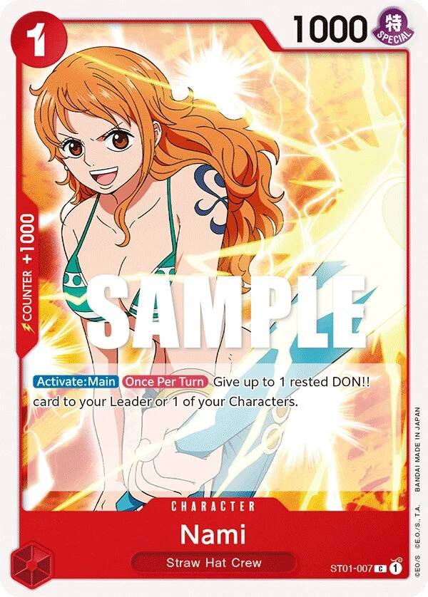 Carte One Piece anglaise Nami ST01-007 C