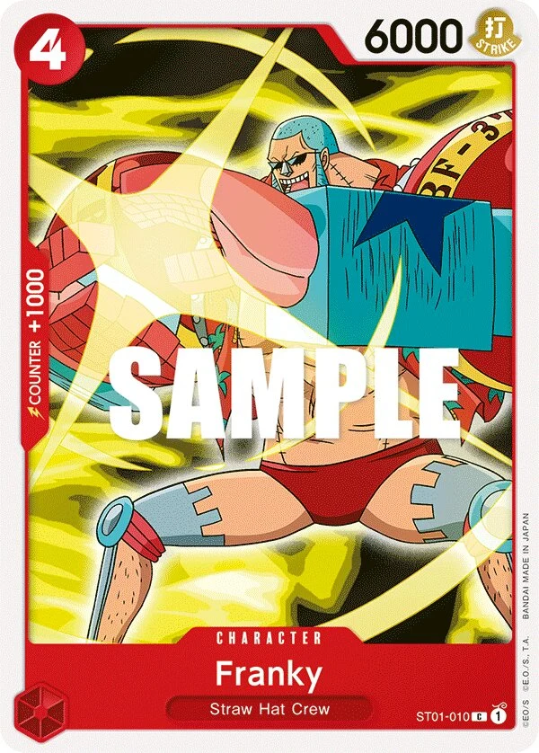Carte One Piece anglaise Franky ST01-010 C