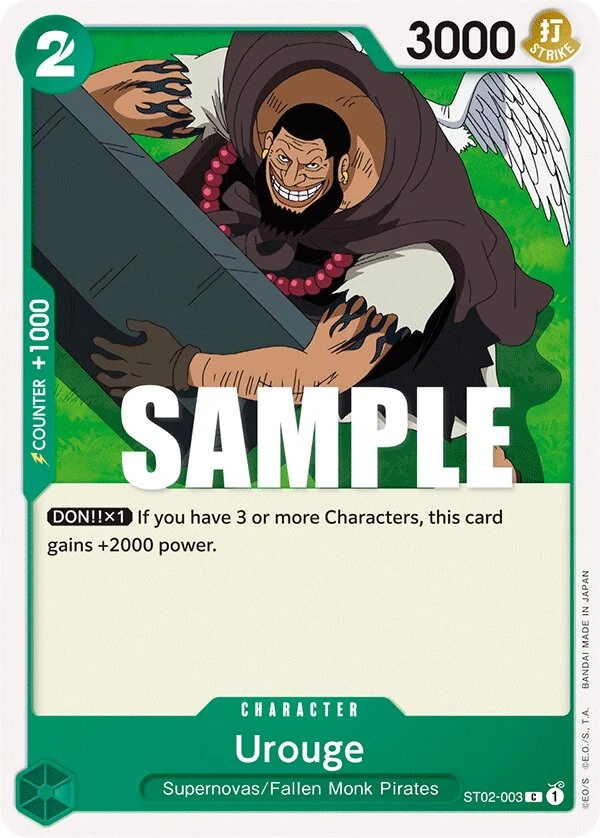 Carte One Piece anglaise Urouge ST02-003 C