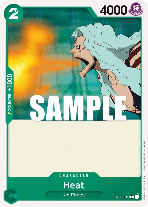 Carte One Piece anglaise Heat ST02-011 C