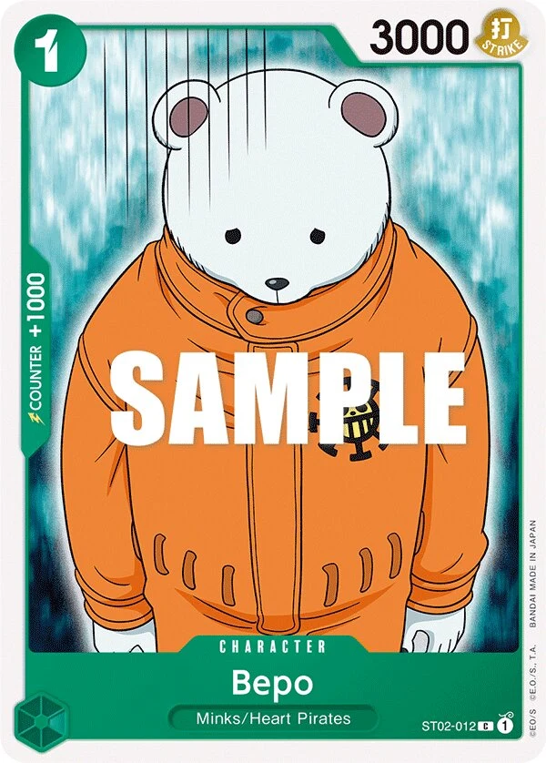 Carte One Piece anglaise Bepo ST02-012 C