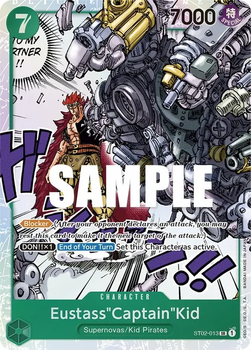 Carte One Piece anglaise ST02-013 Eustass"Captain"Kid