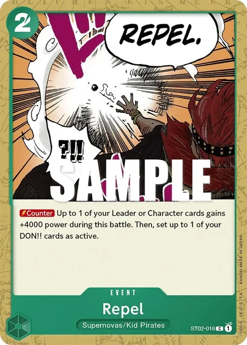 Carte One Piece anglaise ST02-016 Repel