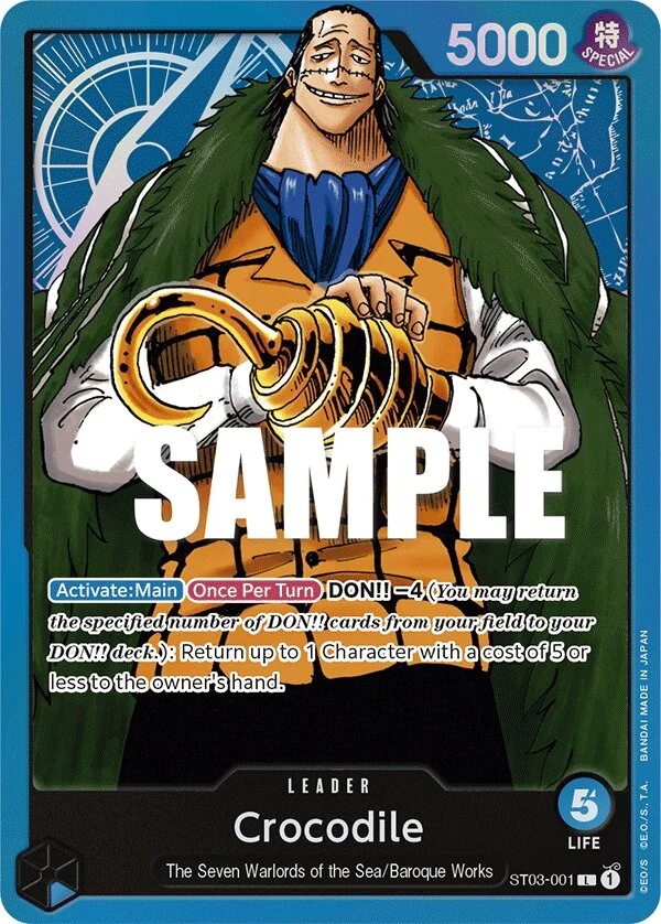 Carte One Piece anglaise Crocodile ST03-001 L