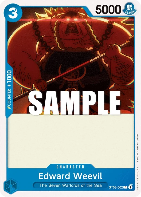 Carte One Piece anglaise Edward Weevil ST03-002 C