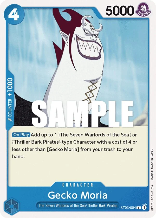Carte One Piece anglaise Gecko Moria ST03-004 C
