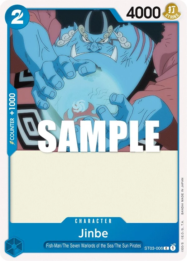 Carte One Piece anglaise Jinbe ST03-006 C