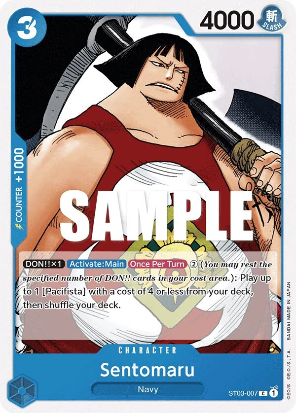 Carte One Piece anglaise Sentomaru ST03-007 C