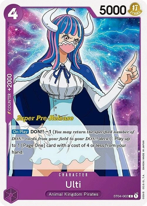 Carte One Piece anglaise ST04-002 Ulti