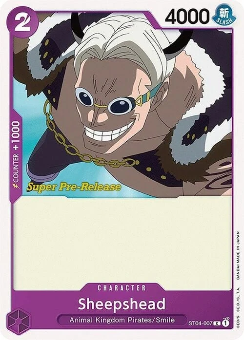 Carte One Piece anglaise ST04-007 Sheepshead