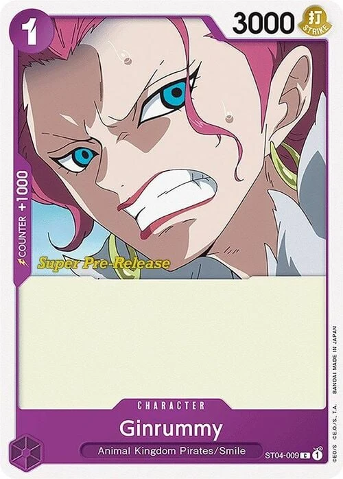 Carte One Piece anglaise ST04-009 Ginrummy