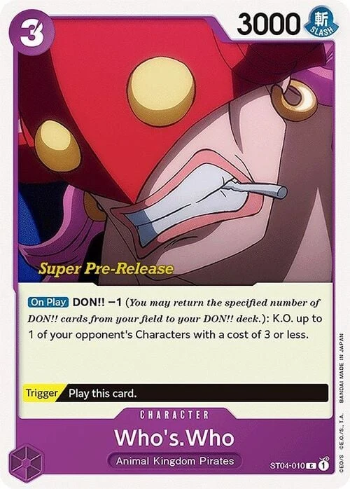 Carte One Piece anglaise ST04-010 Who's.Who