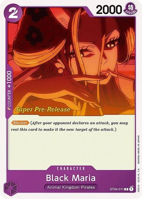 Carte One Piece anglaise ST04-011 Black Maria