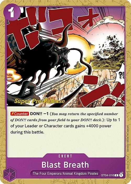 Carte One Piece anglaise ST04-016 Blast Breath