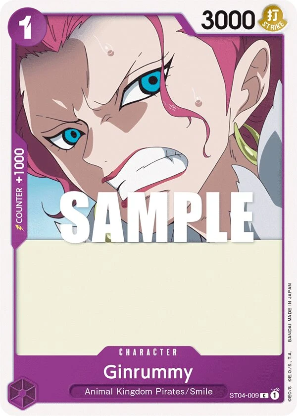 Carte One Piece anglaise Ginrummy ST04-009 C