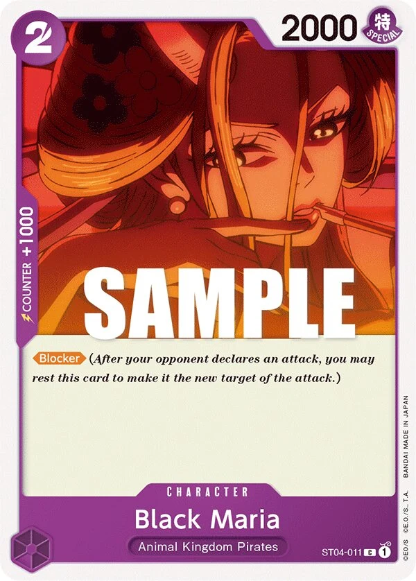 Carte One Piece anglaise Black Maria ST04-011 C