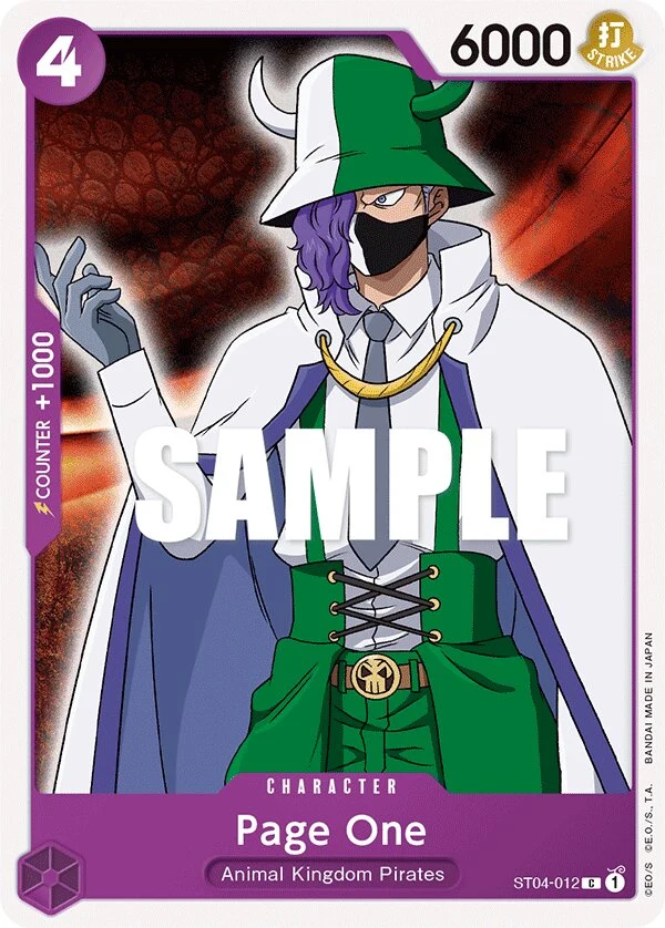 Carte One Piece anglaise Page One ST04-012 C