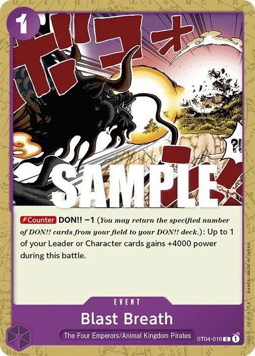 Carte One Piece anglaise ST04-016 Blast Breath