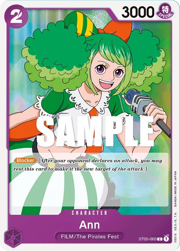 Carte One Piece anglaise Ann ST05-003 C