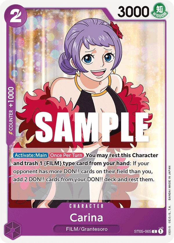 Carte One Piece anglaise Carina ST05-005 C
