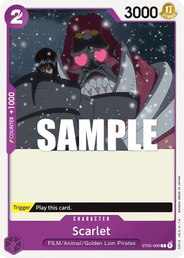 Carte One Piece anglaise Scarlet ST05-009 C