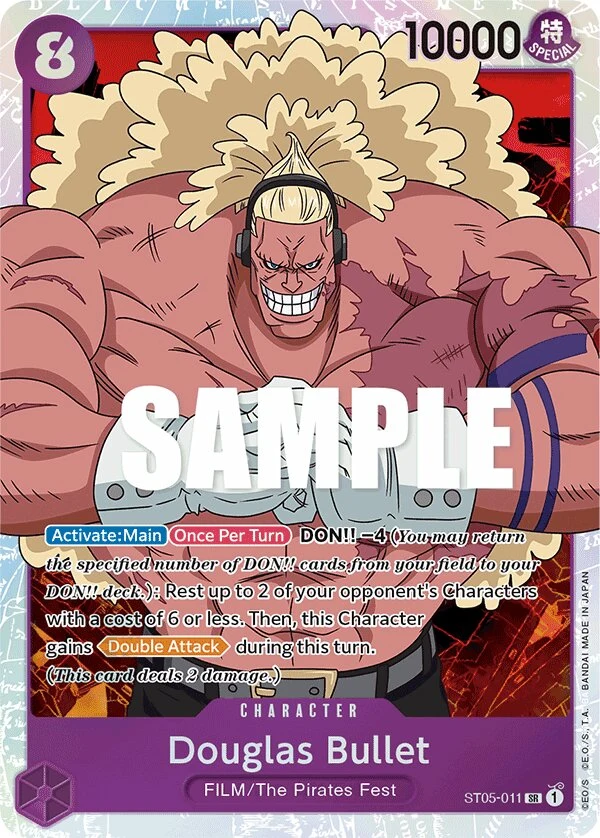 Carte One Piece anglaise Douglas Bullet ST05-011 SR