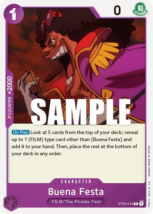 Carte One Piece anglaise ST05-014 Buena Festa