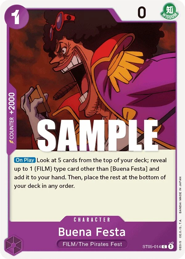 Carte One Piece anglaise Buena Festa ST05-014 C