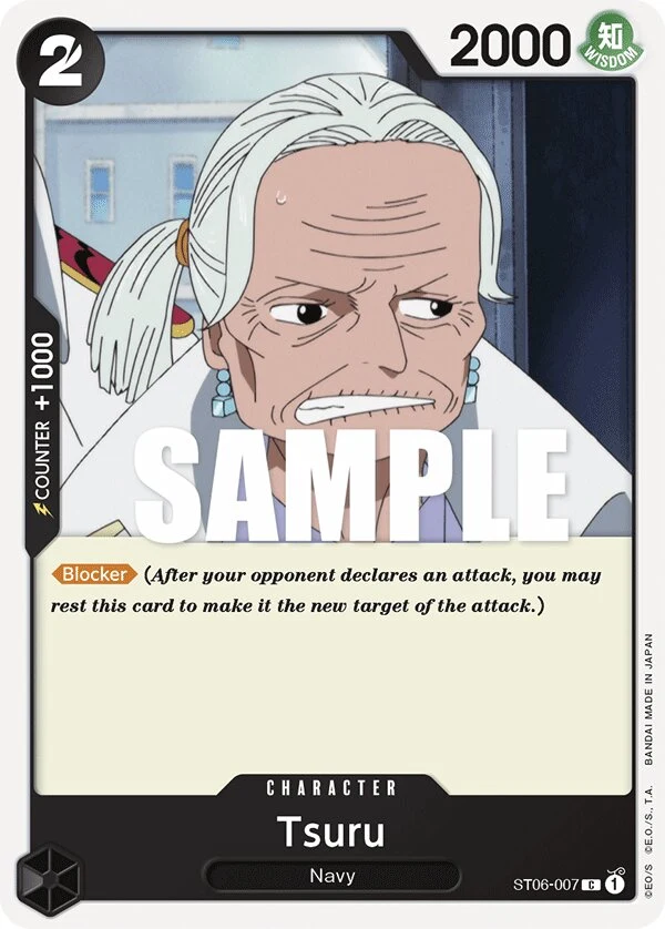 Carte One Piece anglaise Tsuru ST06-007 C