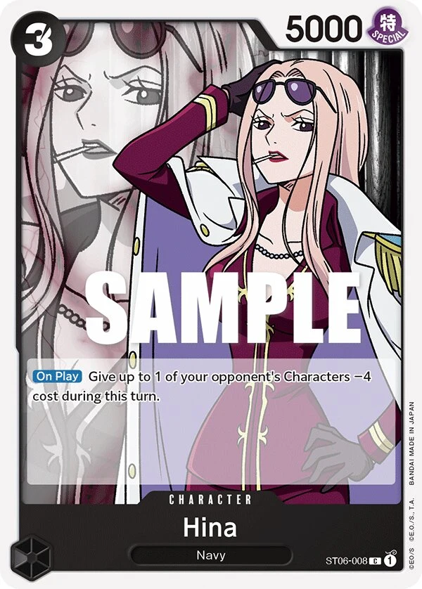 Carte One Piece anglaise Hina ST06-008 C