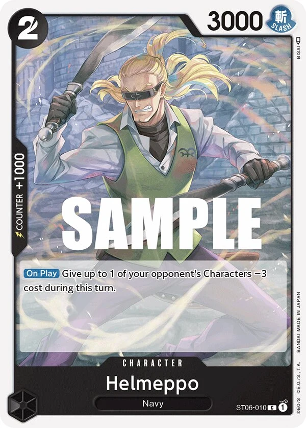 Carte One Piece anglaise Helmeppo ST06-010 C