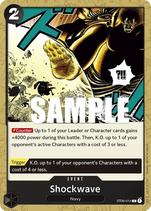 Carte One Piece anglaise ST06-014 Shockwave