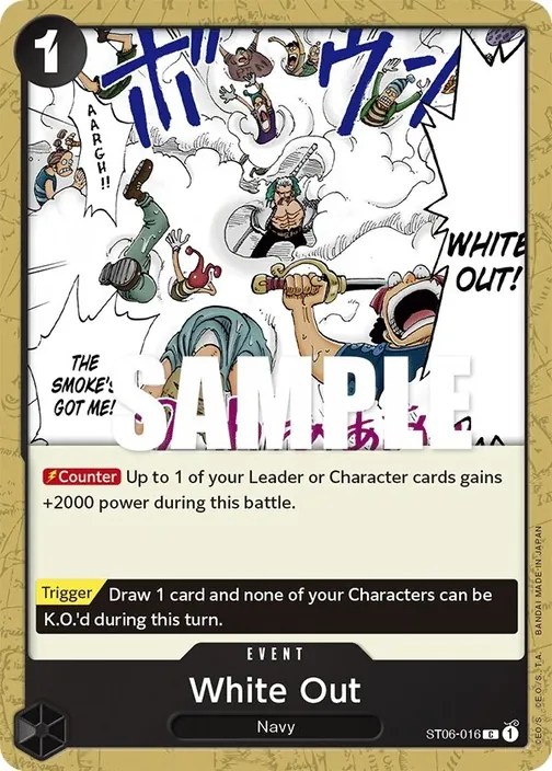 Carte One Piece anglaise ST06-016 White Out