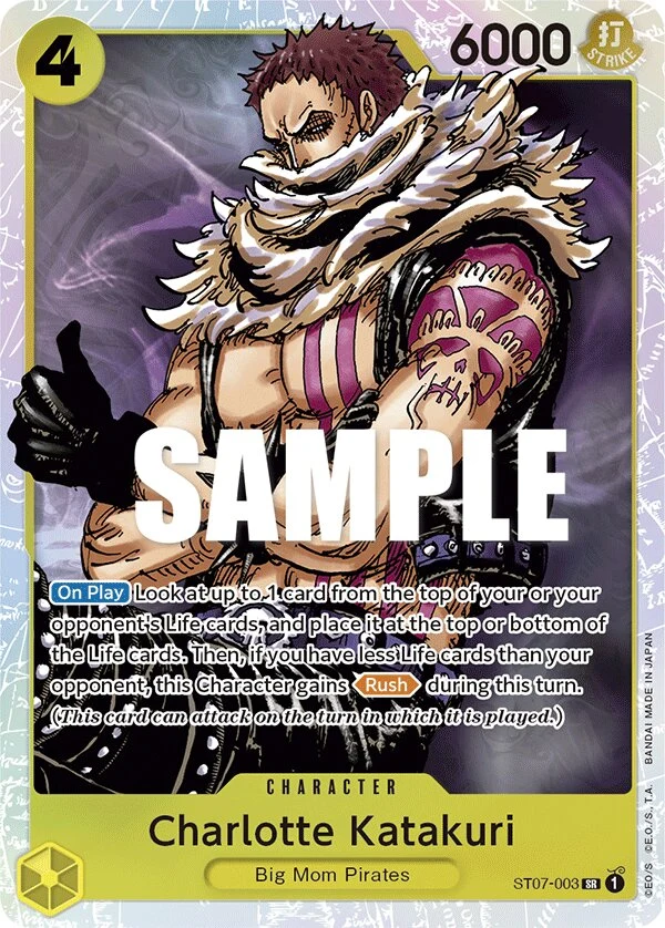 Carte One Piece anglaise Charlotte Katakuri ST07-003 SR